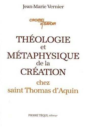 Théologie et métaphysique de la création