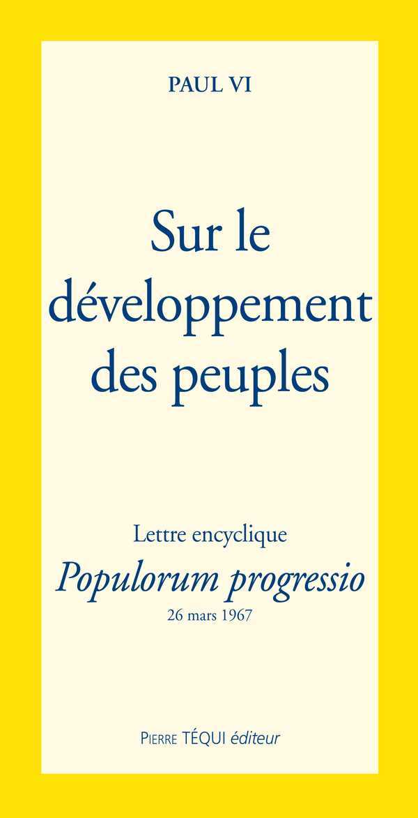 Sur le développement des peuples