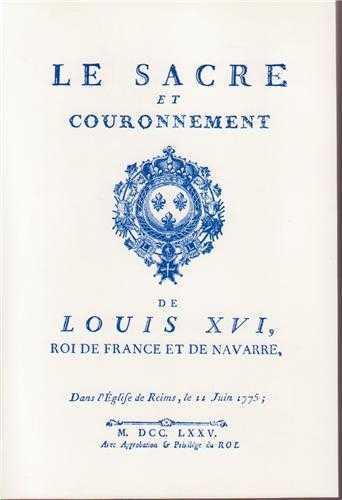 Sacre et couronnement de Louis XVI (broché)