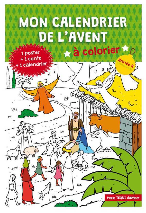 Mon calendrier de l'Avent à colorier - Année A