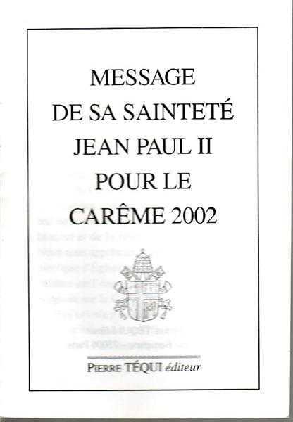 Message Carême 2002