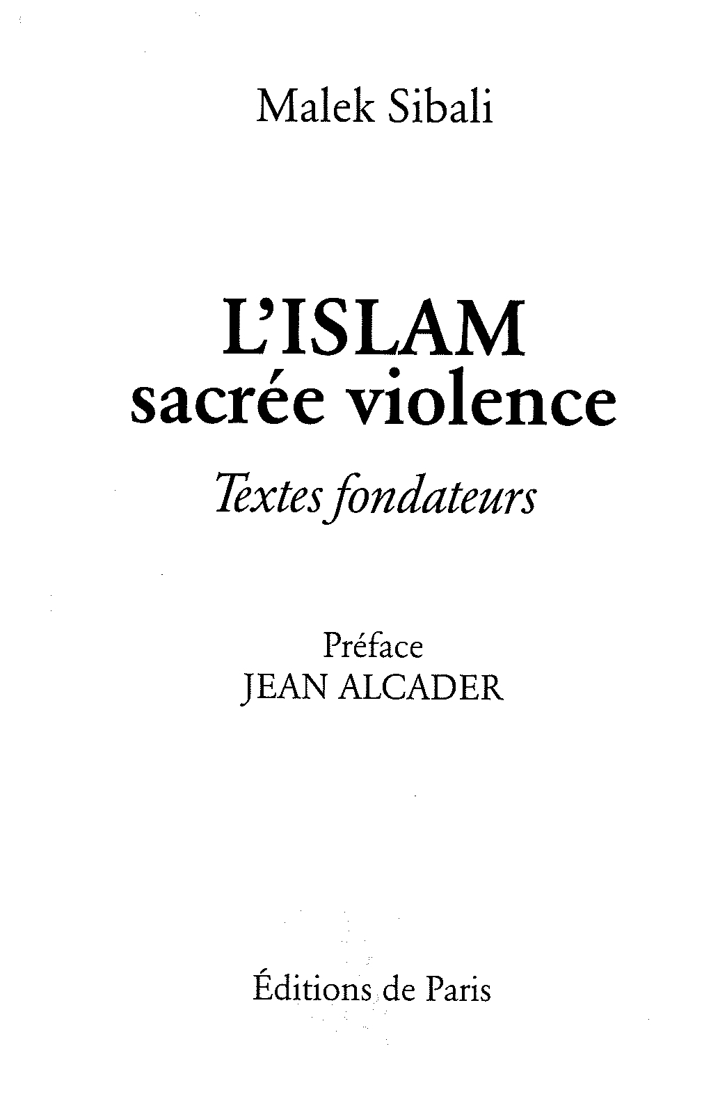 L'islam sacrée violence