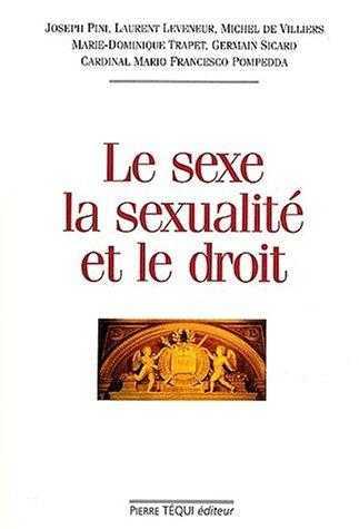 Le sexe, la sexualité et le droit