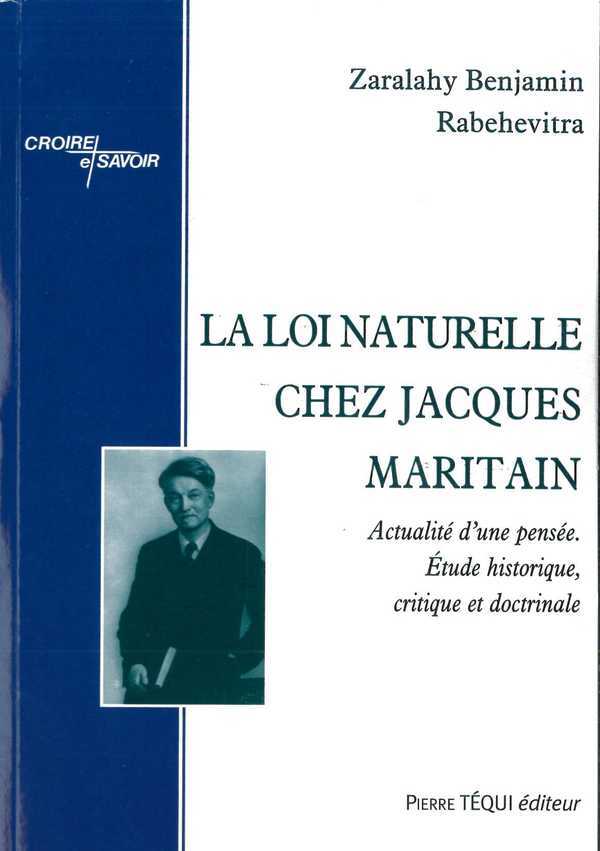 LA LOI NATURELLE CHEZ JACQUES MARITAIN