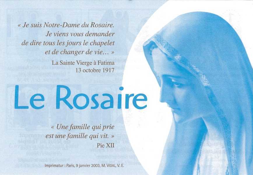 Dépliant Le Rosaire