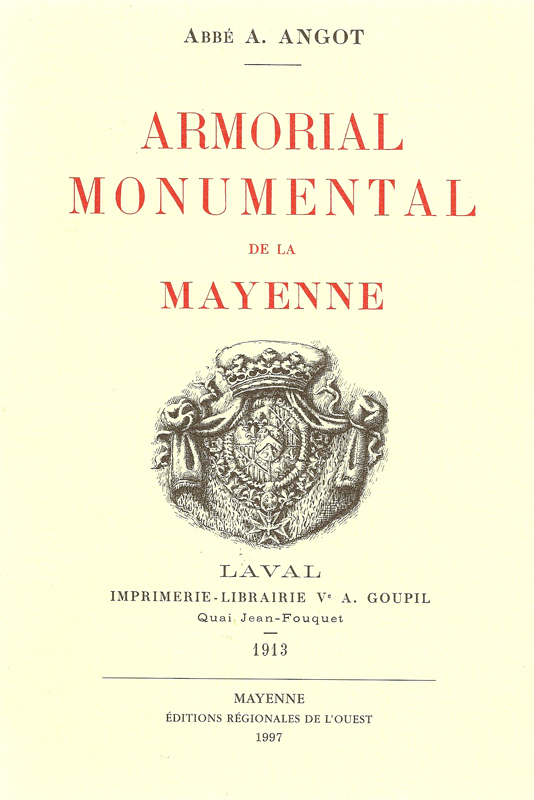 Armorial Monumental de la Mayenne