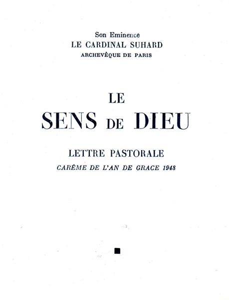 Le sens de Dieu