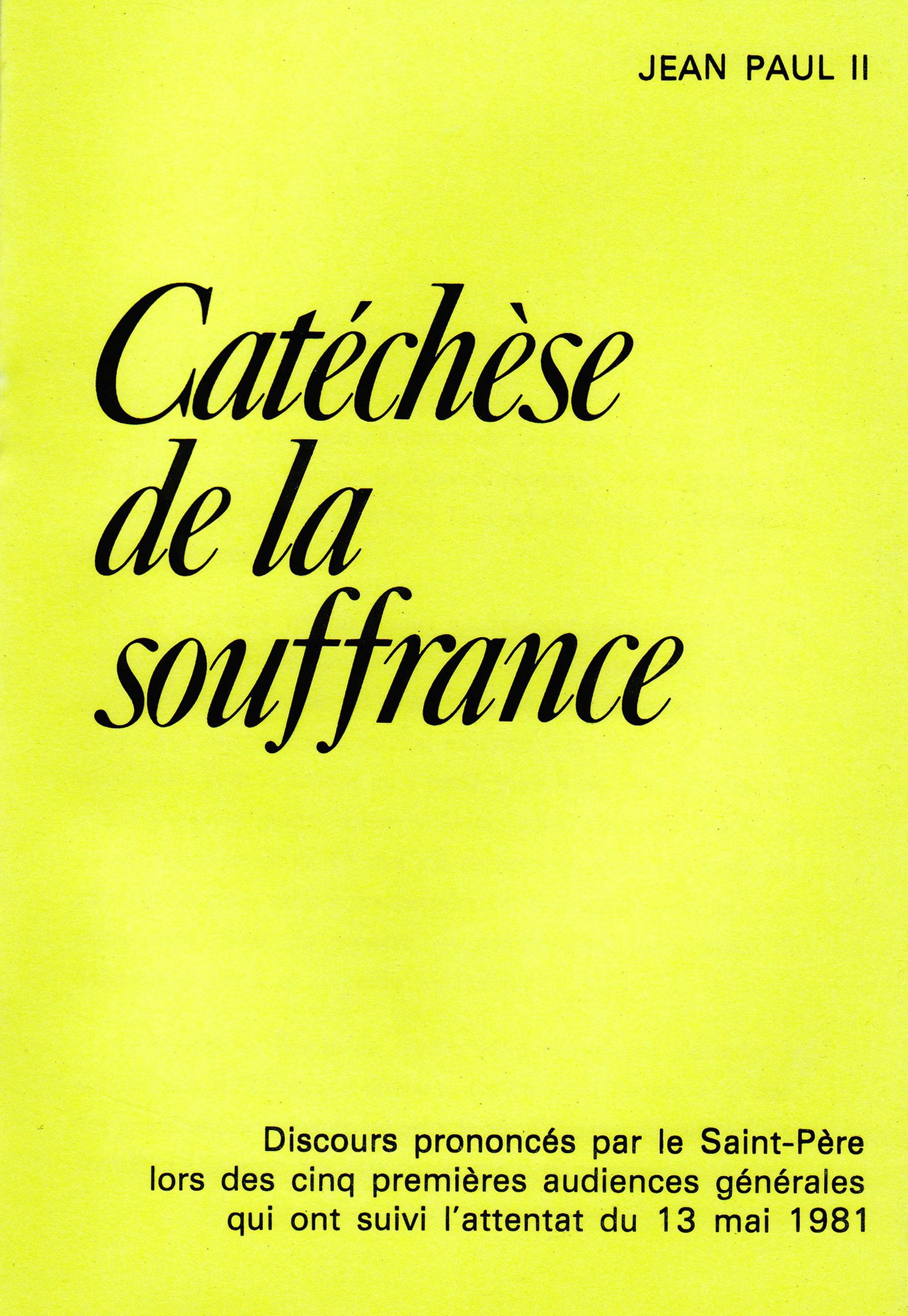 Catéchèse de la souffrance