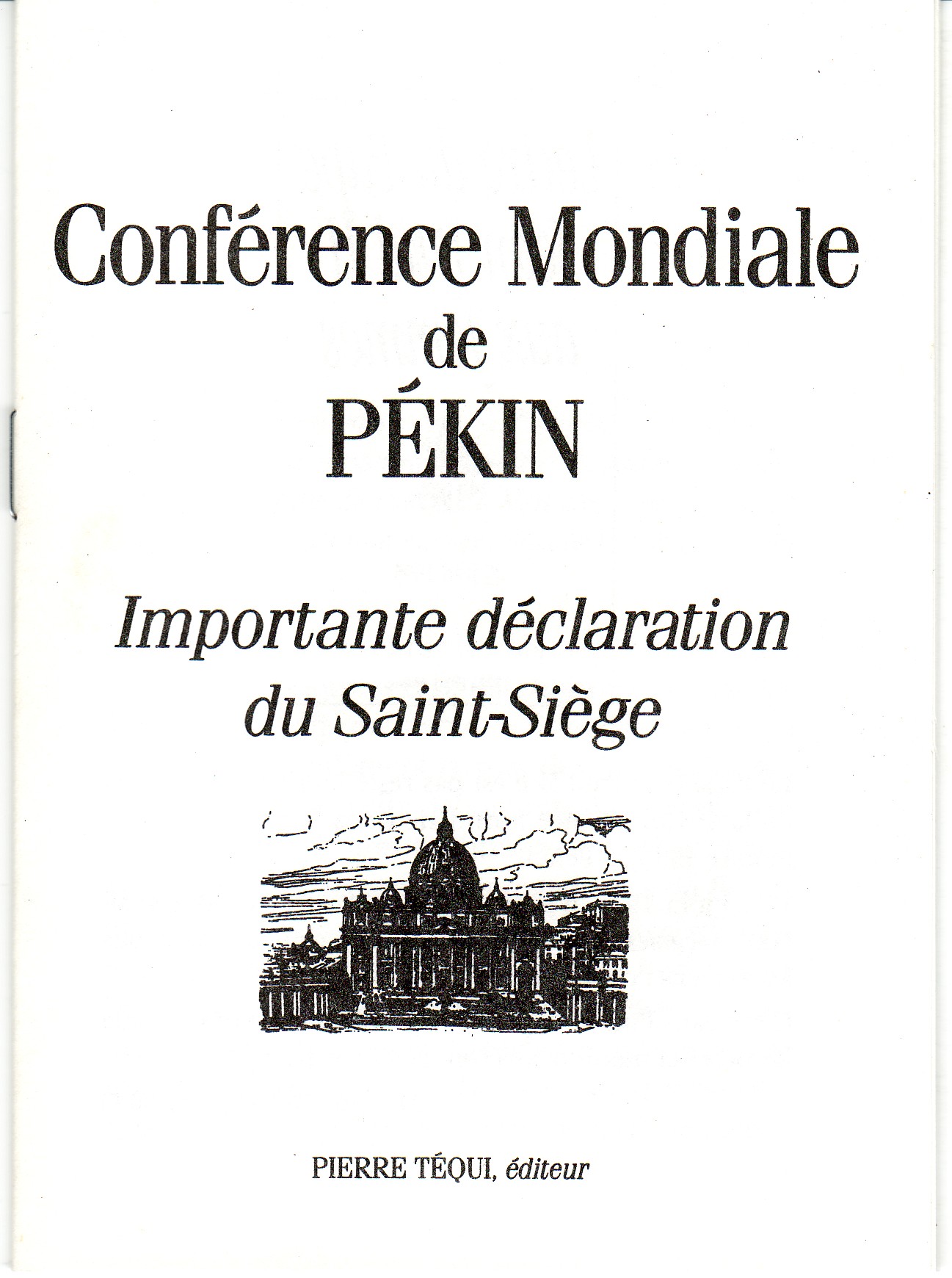 Conférence mondiale de Pékin