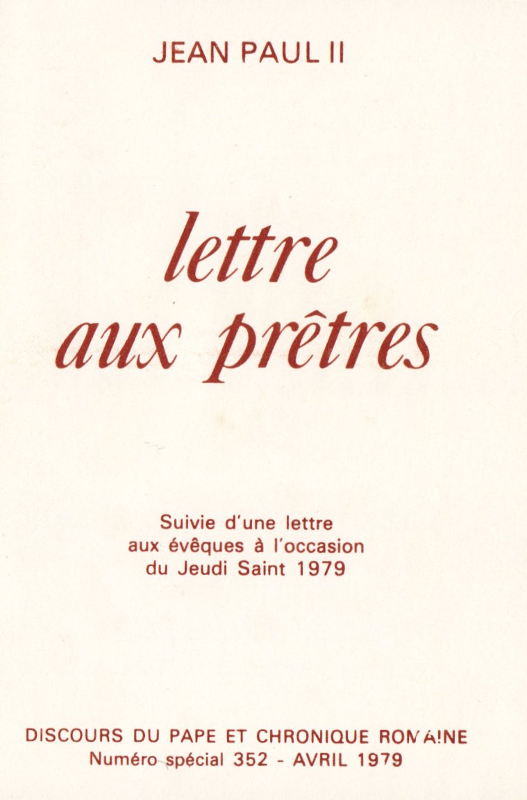 Lettre aux prêtres