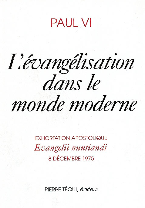 L'évangélisation dans le monde moderne