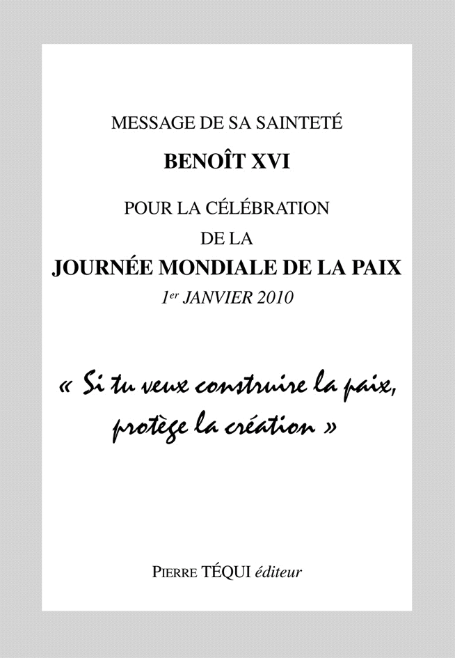 Message journée de la Paix 2010