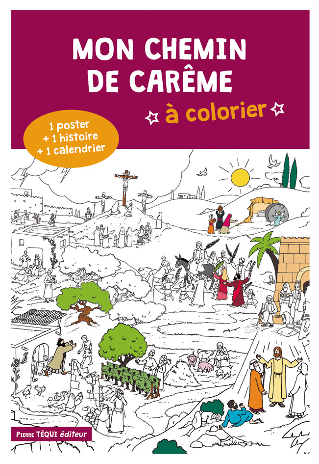 Mon chemin de Carême à colorier