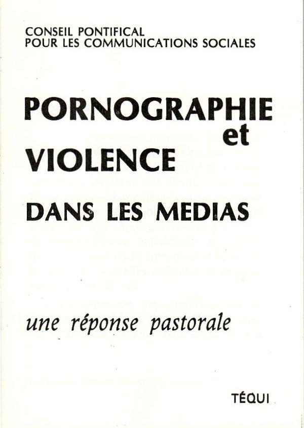 Pornographie et violence dans les médias