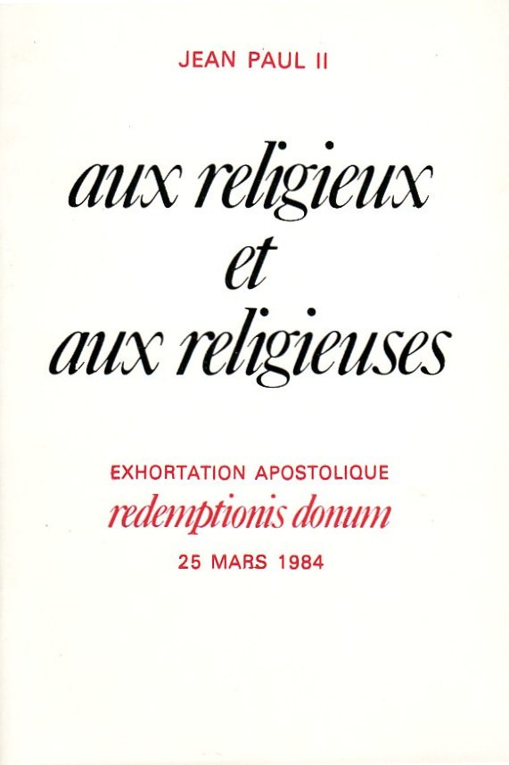 Aux religieux et aux religieuses