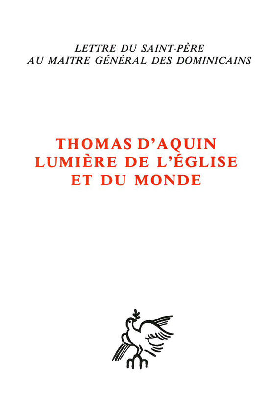 Thomas d'Aquin, lumière de l'Église et du monde